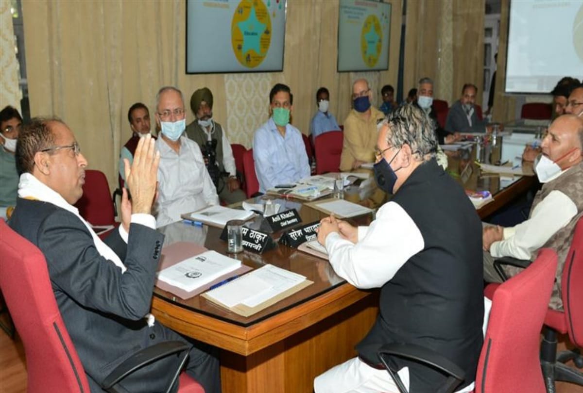CM Jairam Thakur review meeting of Education Department at Shimla