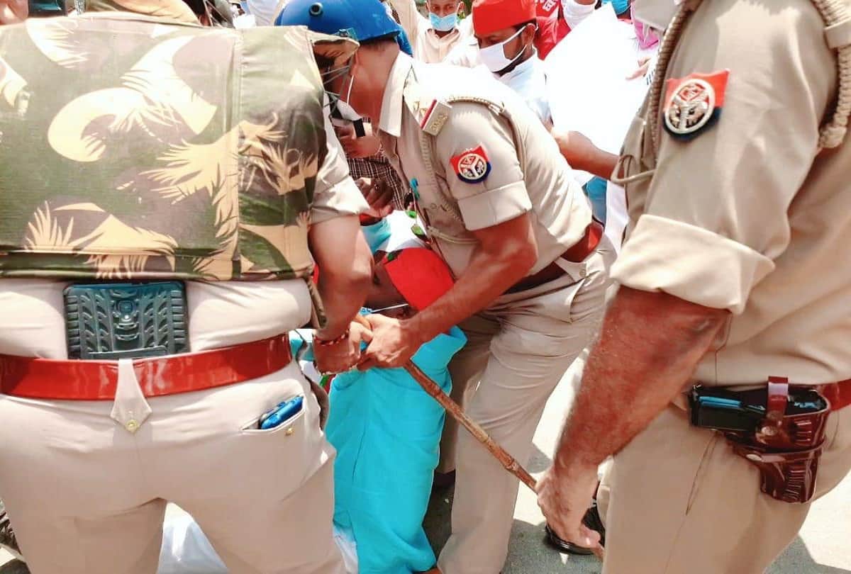 samajwadi party Leader detained before taking out cycle rally