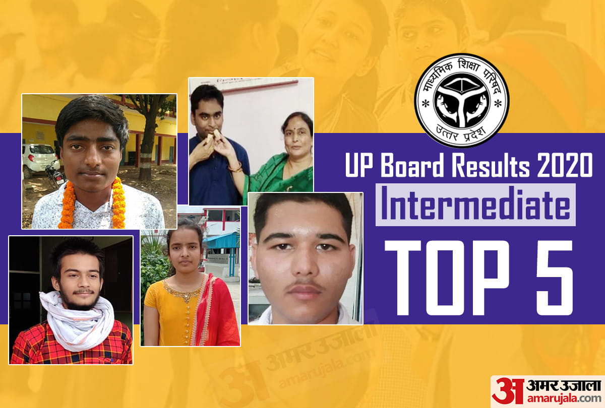 UP Board result 2020 Intermediate Toppers Anurag Malik Pranjal Singh Utkarsh Shukla Vaibhav Dwivedi Akanksha
