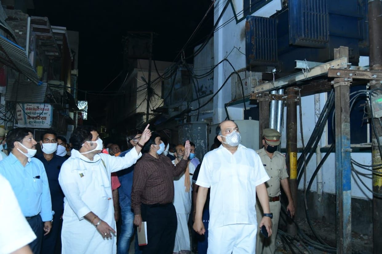 power, minister, inspaction, vrindavan, mathura
