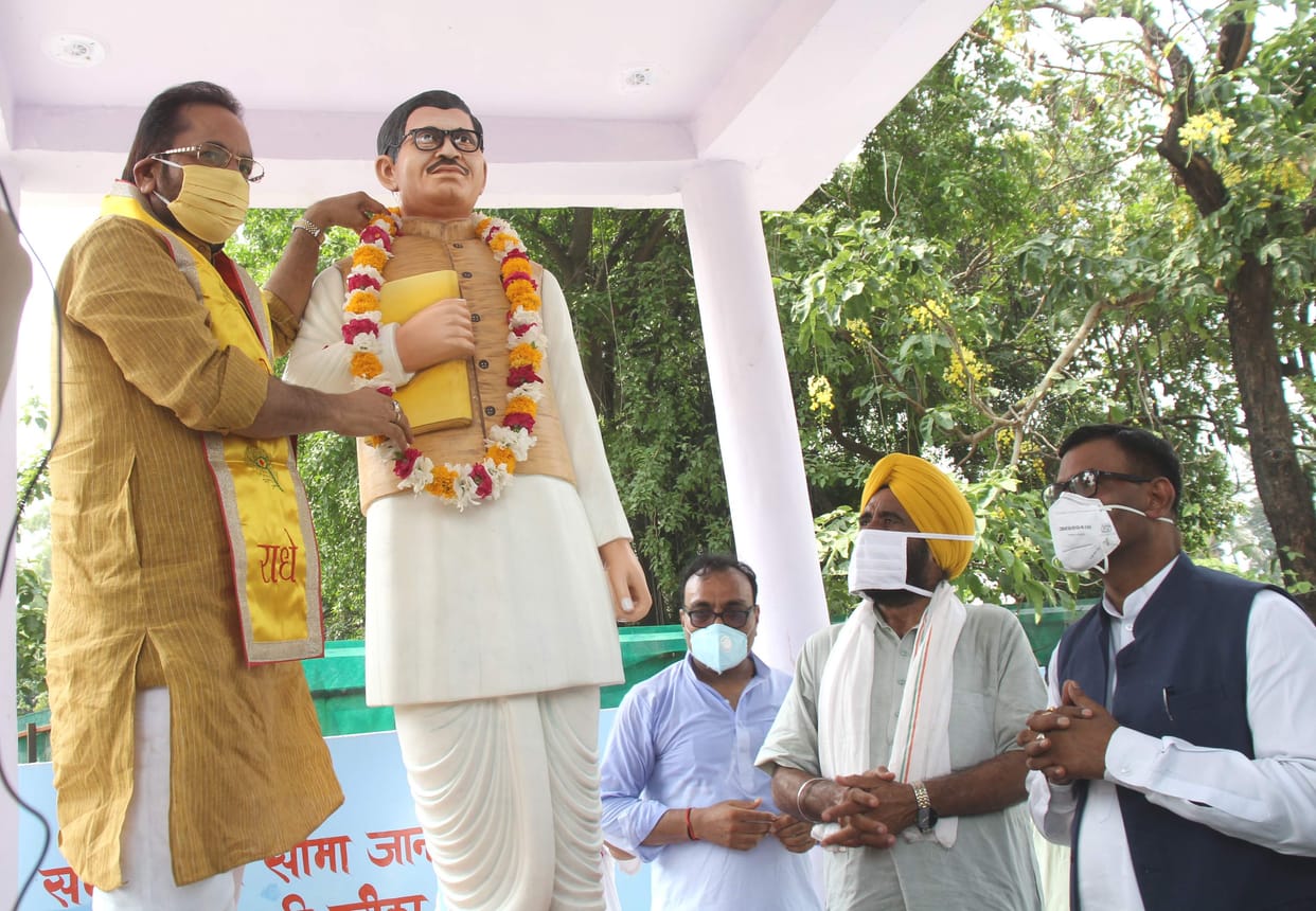 Pandit Deendayal statue once again established after 15 years of struggle