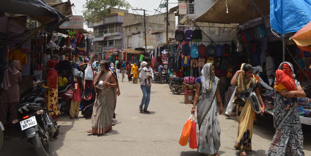 Hathras: Many markets open after hotspots are over, seen