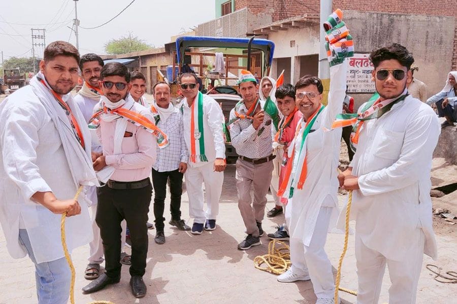 congre,s leader, protest, appose, central, government, mathura