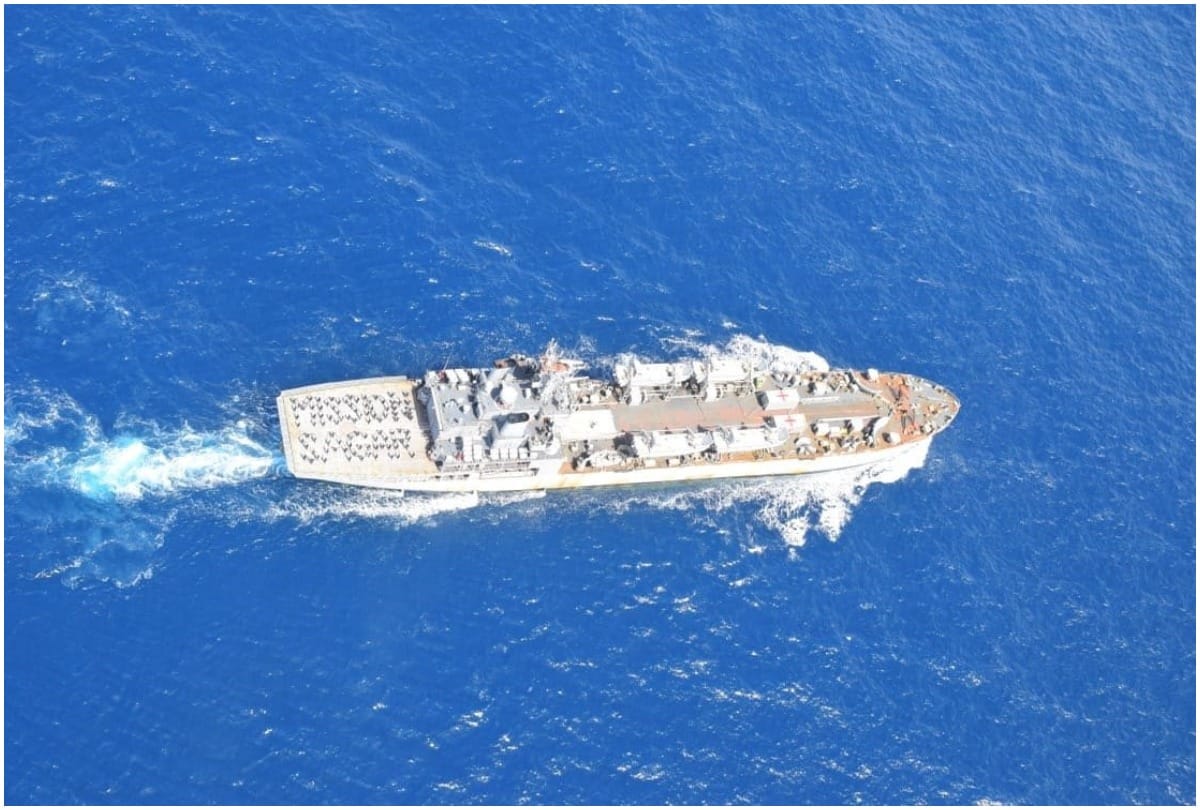 INS Kesari arrived at Kochi after 55 days of deployment to Southern Indian Ocean region for COVID Relief Mission