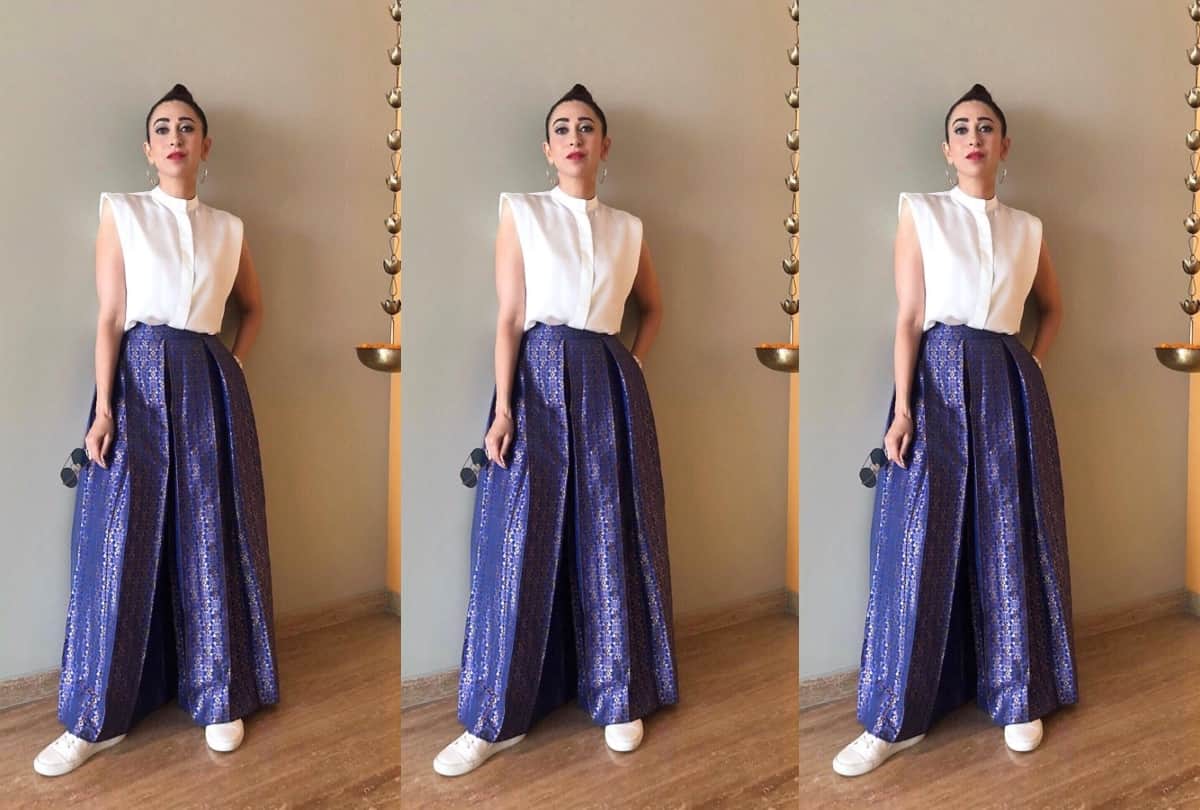 karisma kapoor look stylish in lockdown with statement shirt