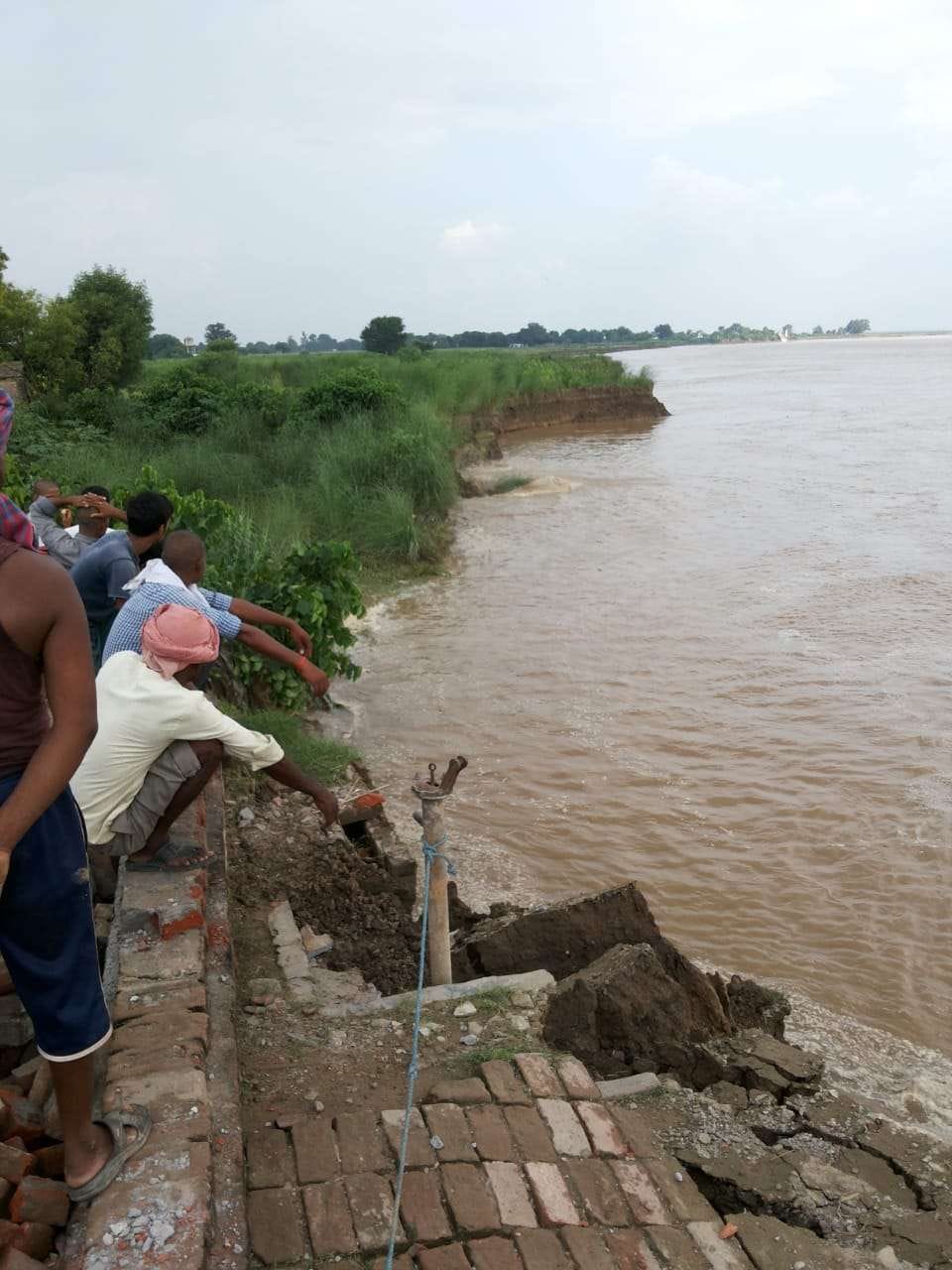 Increase in waterfall as water level increases