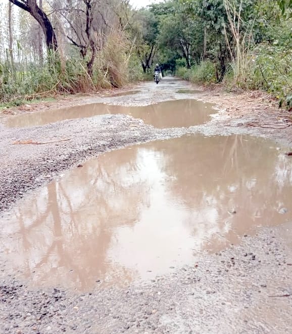 Road connecting more than a dozen villages damaged