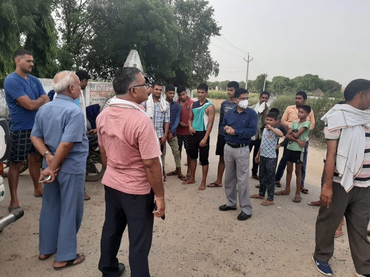 Hathras: Panic in the district due to grasshopper entourage, farmers alert