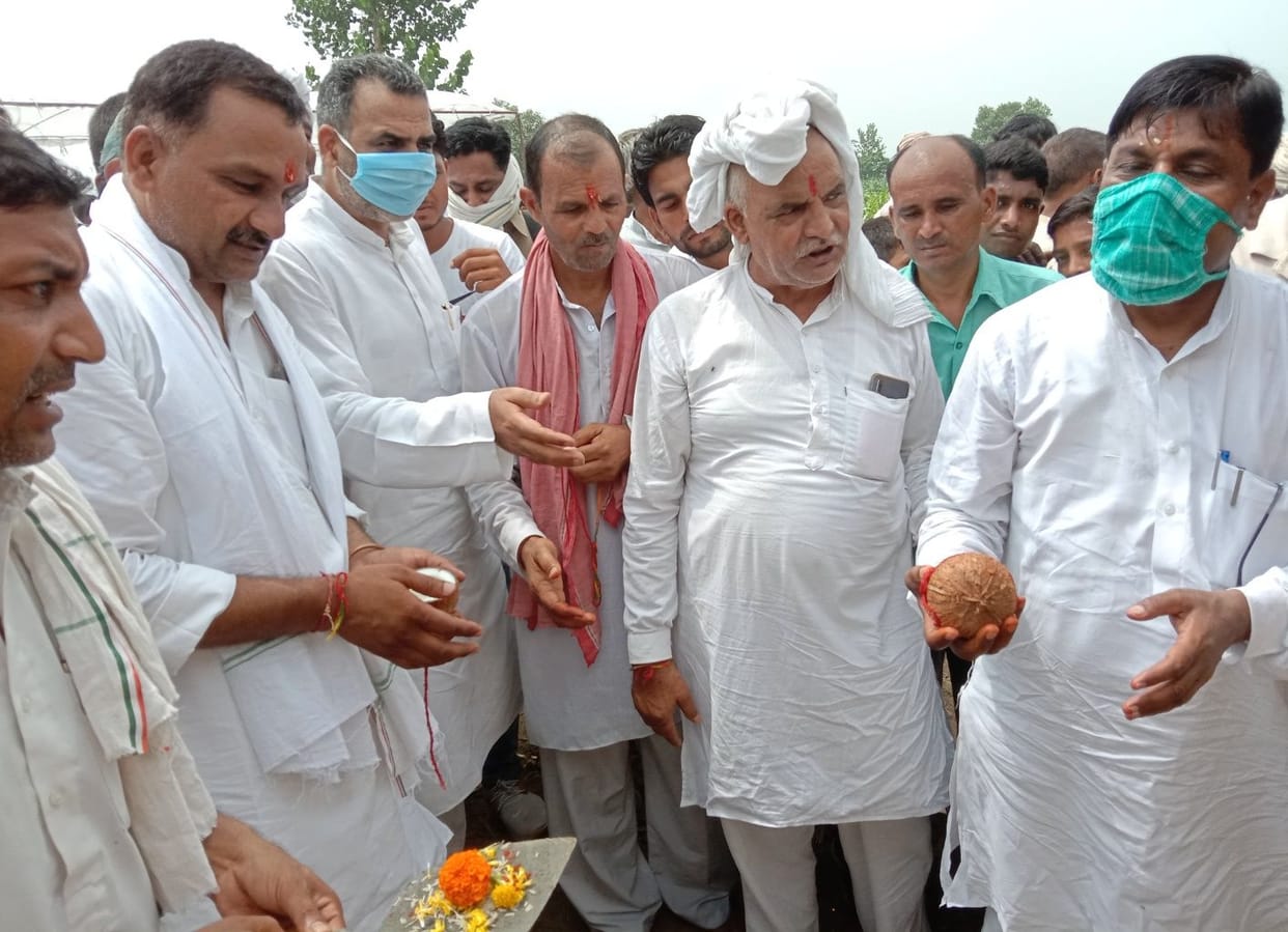 Construction of bridge on Hindon river started in Nunakheda