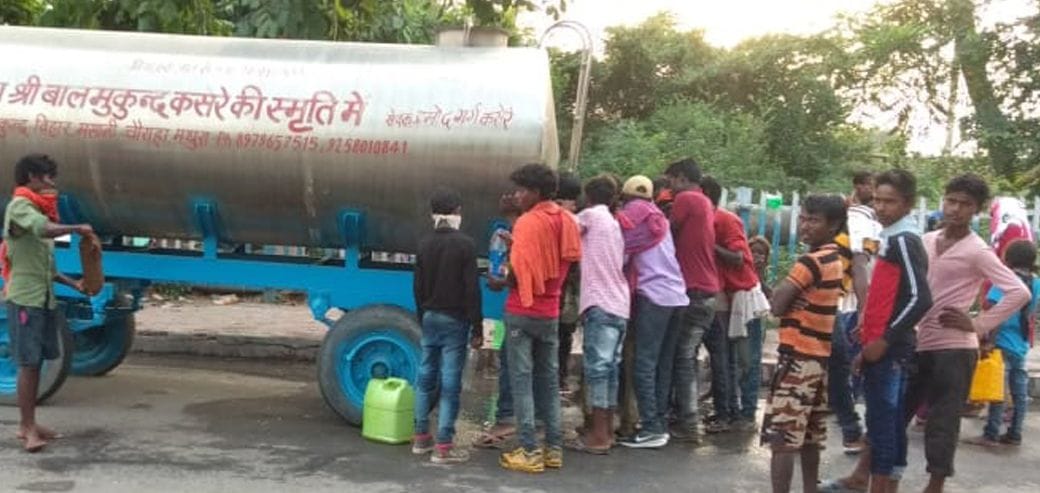 water, crisis, no supply, mathura, problem