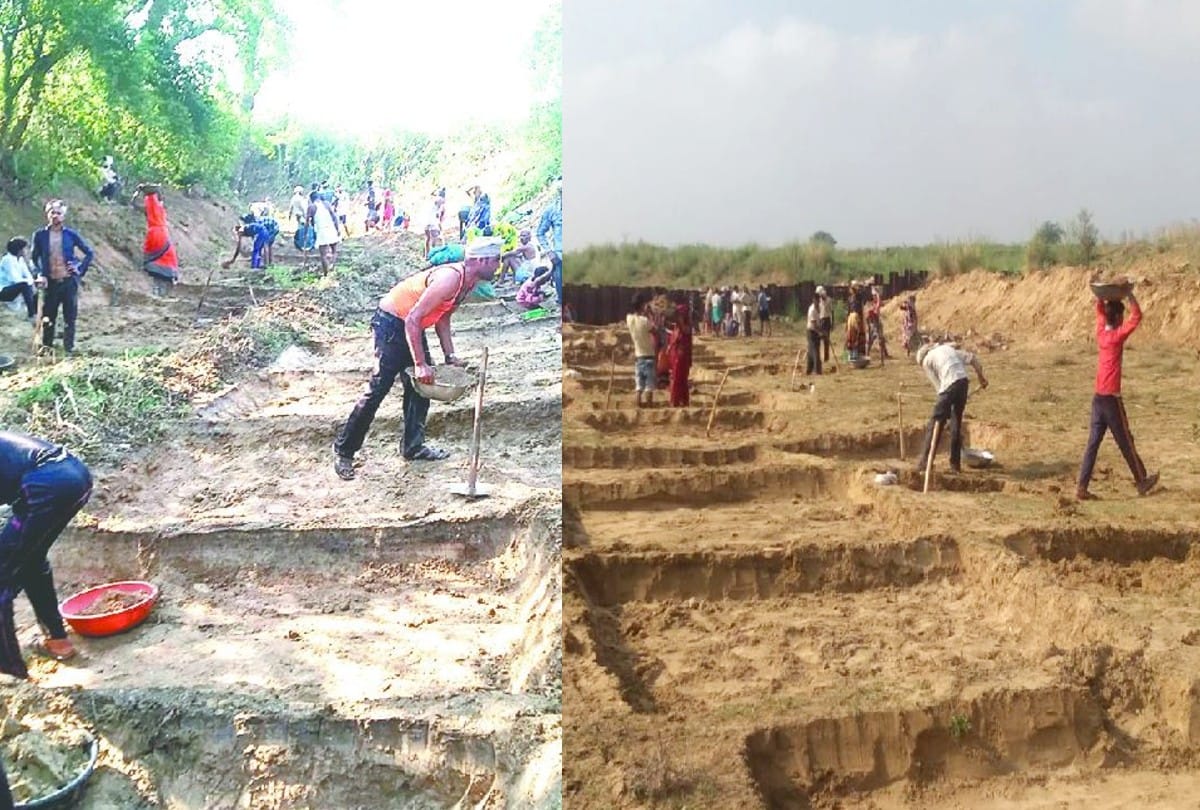 mgnrega laborers dug 65 km to revive two rivers in agra