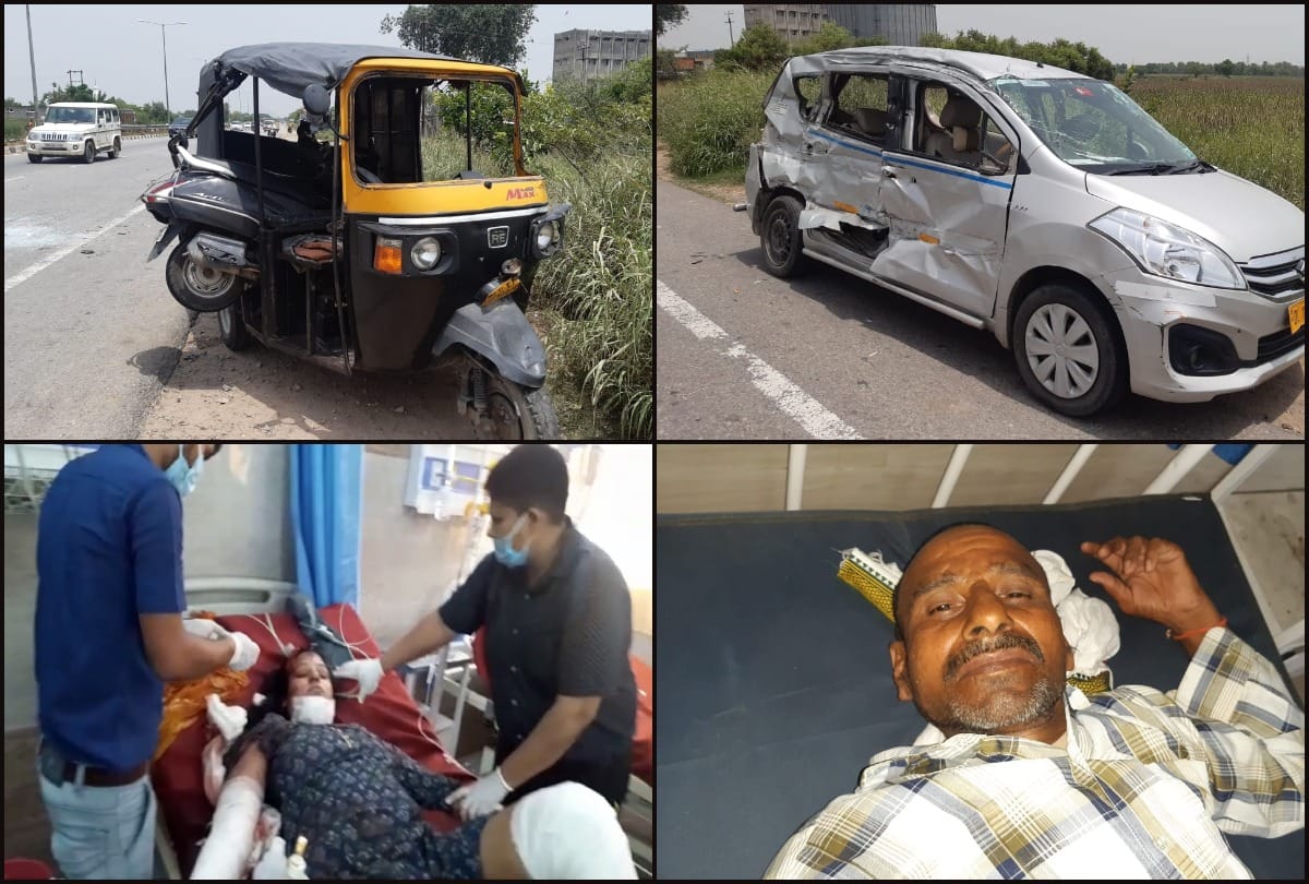 Aligarh News:truck mets accident with three vehicles in Aligarh on NH 91 many injured and died