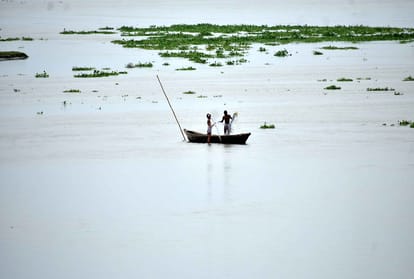 Rapid flow increased the scope of erosion in the Ganges