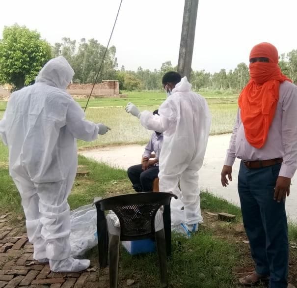 samples for 47 people in majhilgaon and diha