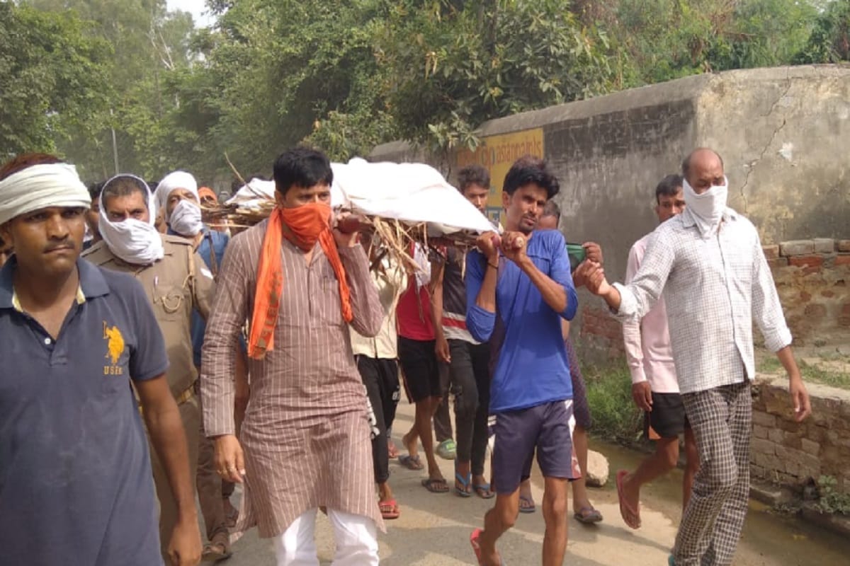 Accident News: Husband wife and son were cremated in a village of Shamli at today