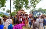 नेपाल के त्रिपुरा सुंदरी मेले में उमड़ी श्रद्धालुओं की भीड़।