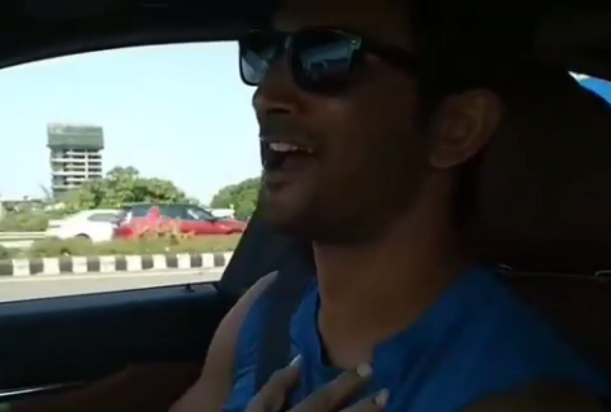 Sushant Singh Rajput recreating Shah Rukh Khan song during driving in throwback video
