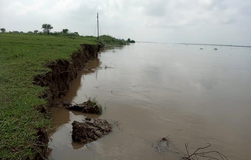 Water level increased by three cm in Badrhuana and six cm in Dighia