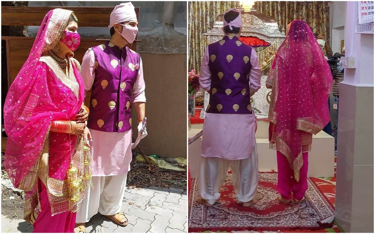 Sasural Simar Ka actor Manish Raisinghan marries Sangeeta Chauhan in Mumbai During Lockdown