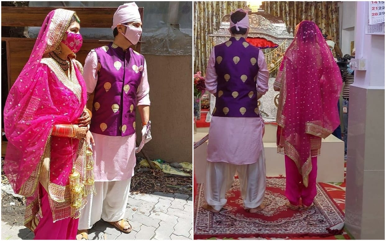 Sasural Simar Ka actor Manish Raisinghan marries Sangeeta Chauhan in Mumbai During Lockdown