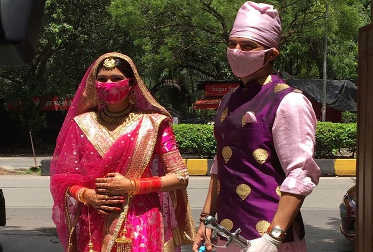 Sasural Simar Ka actor Manish Raisinghan marries Sangeeta Chauhan in Mumbai During Lockdown