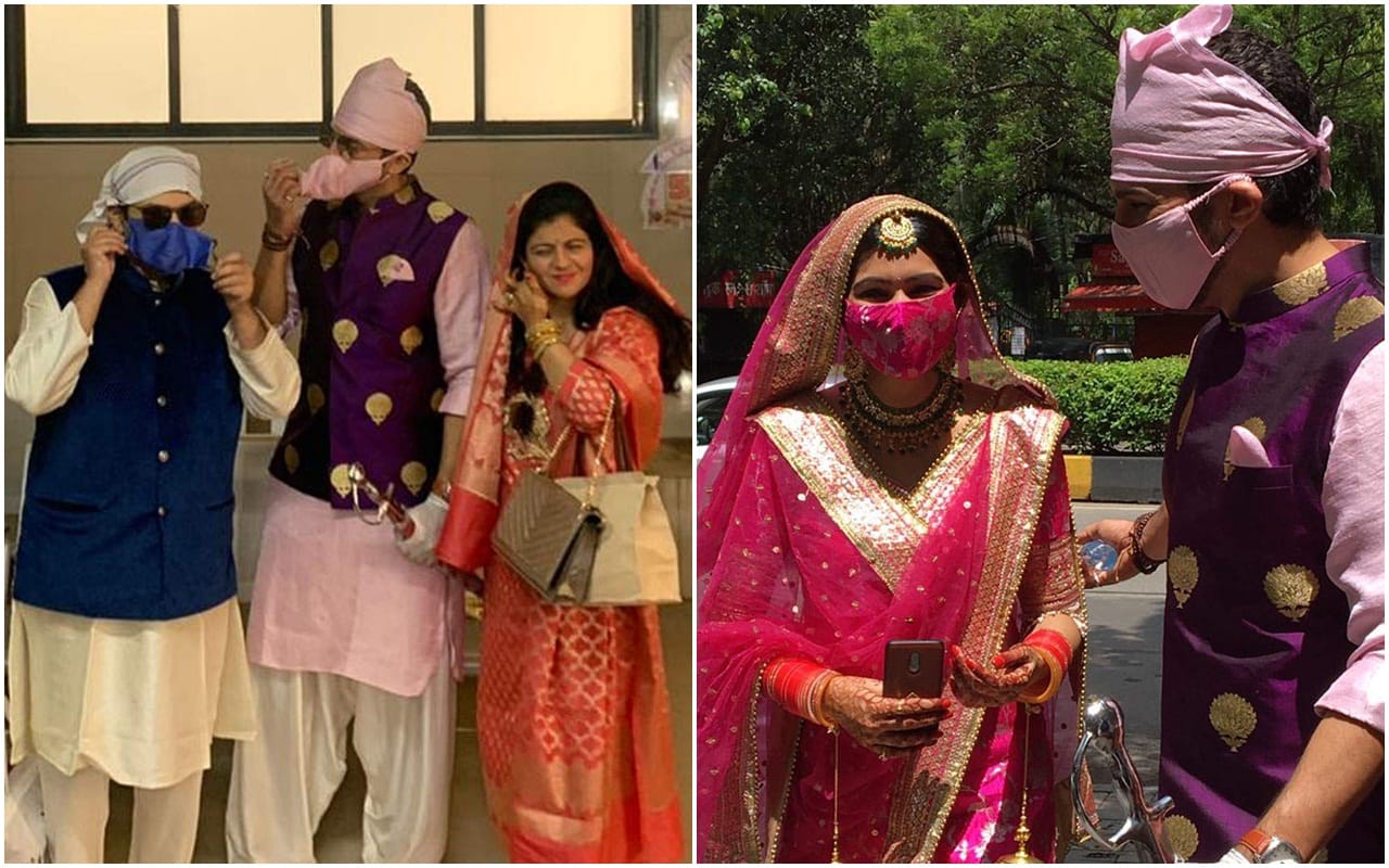 Sasural Simar Ka actor Manish Raisinghan marries Sangeeta Chauhan in Mumbai During Lockdown