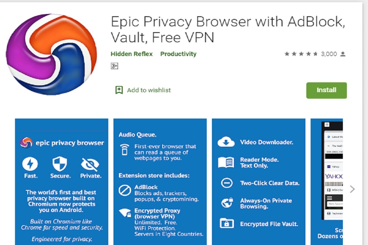 Epic Privacy Browser