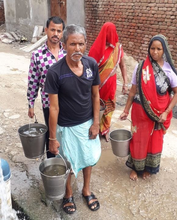 water, crisis, no suply, problem, mathura
