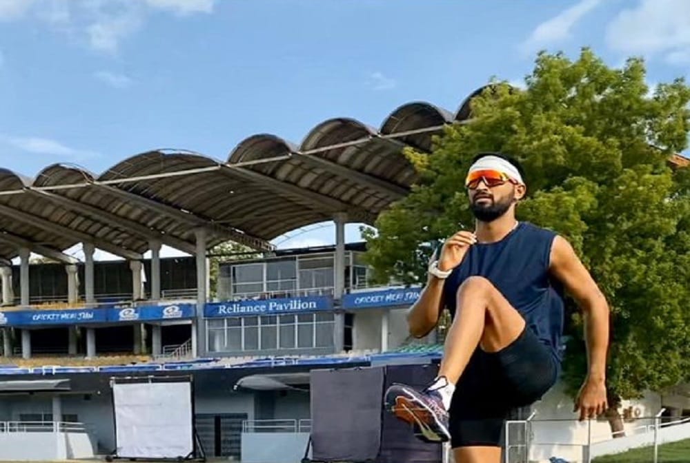 Krunal Pandya resumes outdoor training after 3 months