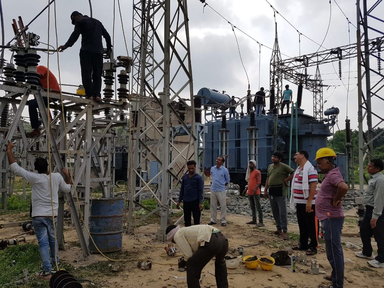 18 sub-stations stalled, electricity in half district till evening