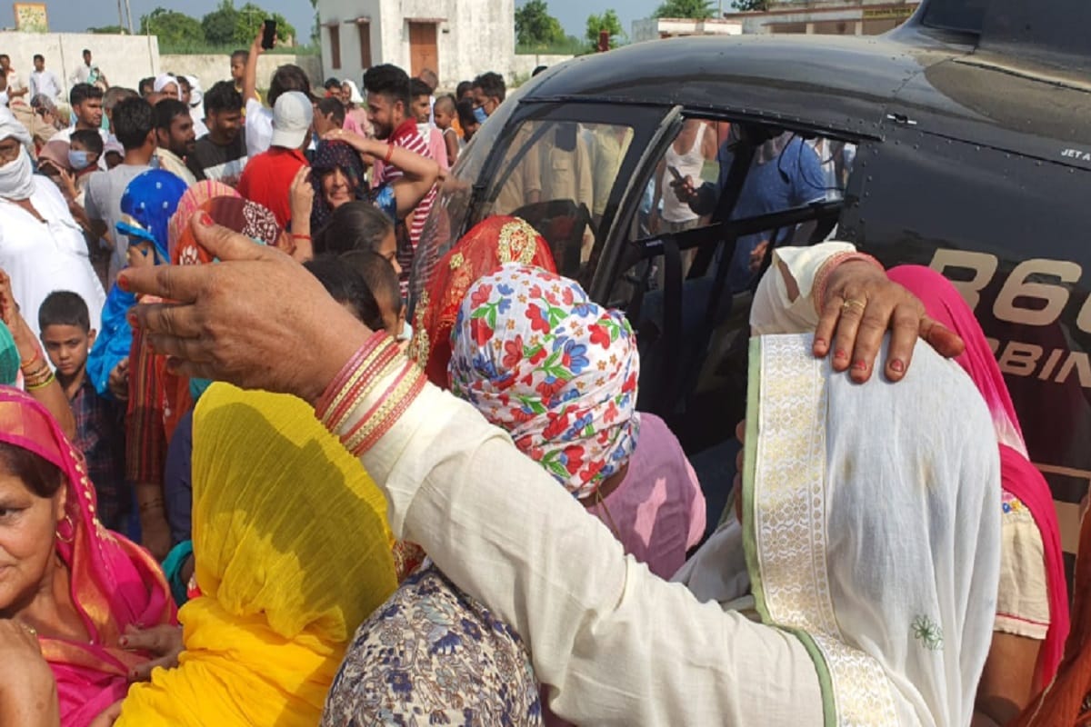 The groom with bride is came to village from Udan Khatola after the wedding at Meerut