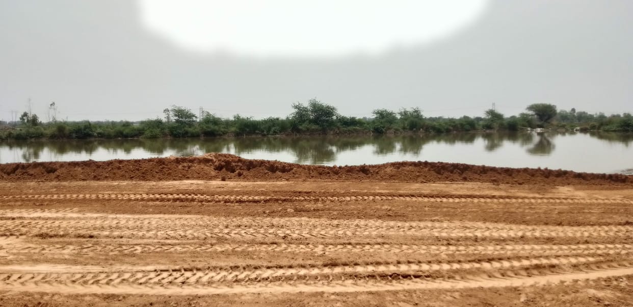 NHI closed STP tank by pouring soil