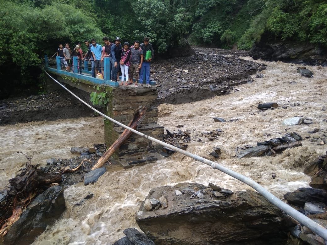 Khumti's 30-year-old Doonigad-Katojia bridge demolished