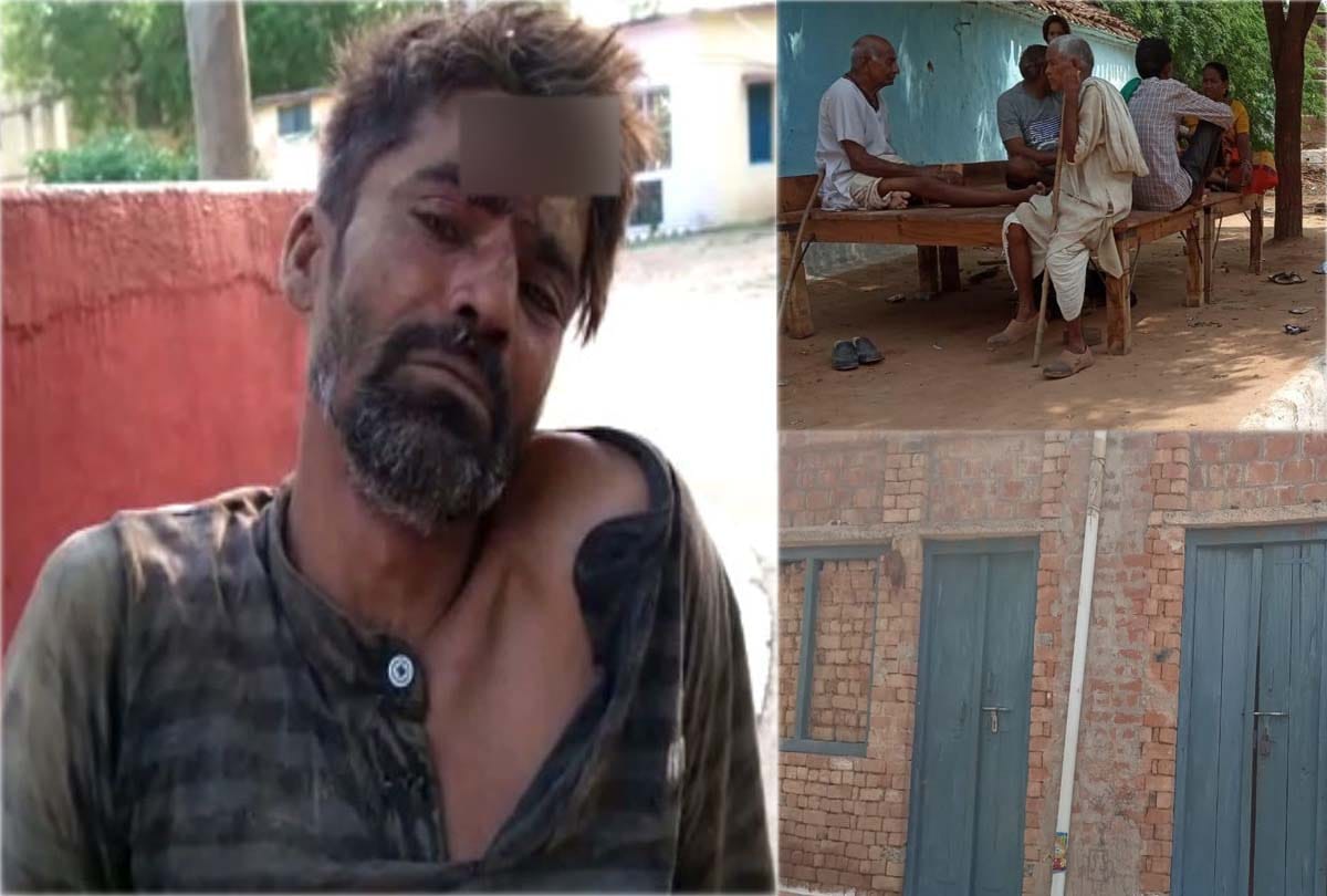 man attack with ax on chacha brothers and three daughters in jalaun up