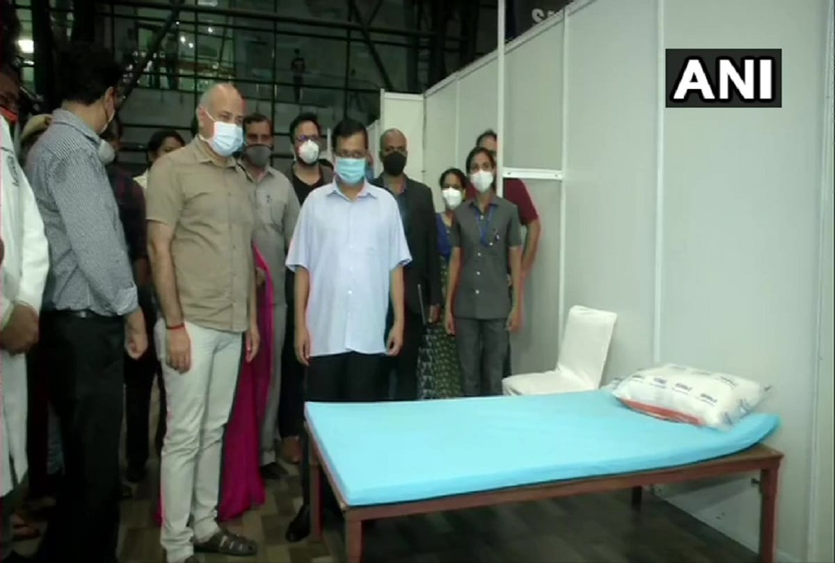 cm kejriwal and manish sisodia review commonwealth games village covid care centre says here 500 beds its link with lnjp hospital separate for male female