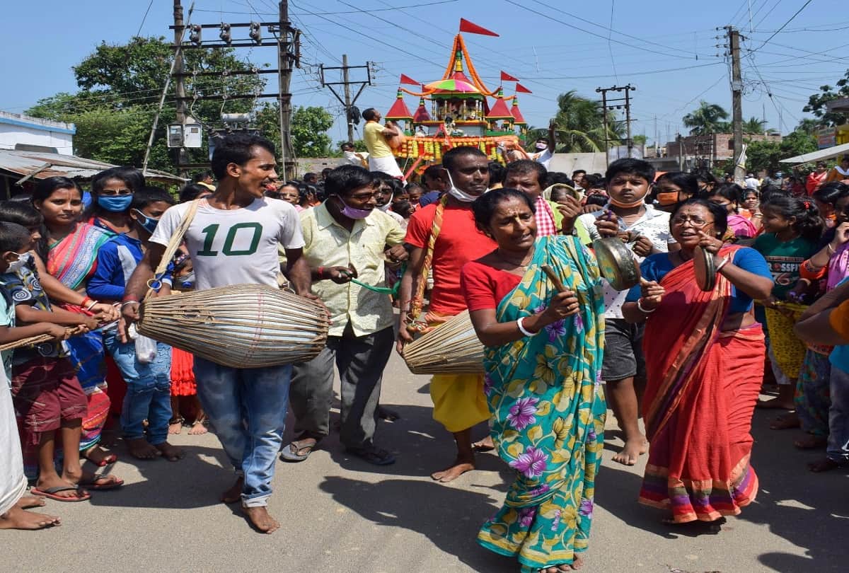 Lord Jagannath's Bahuda Yatra concluded between Corona and curfew, see photos
