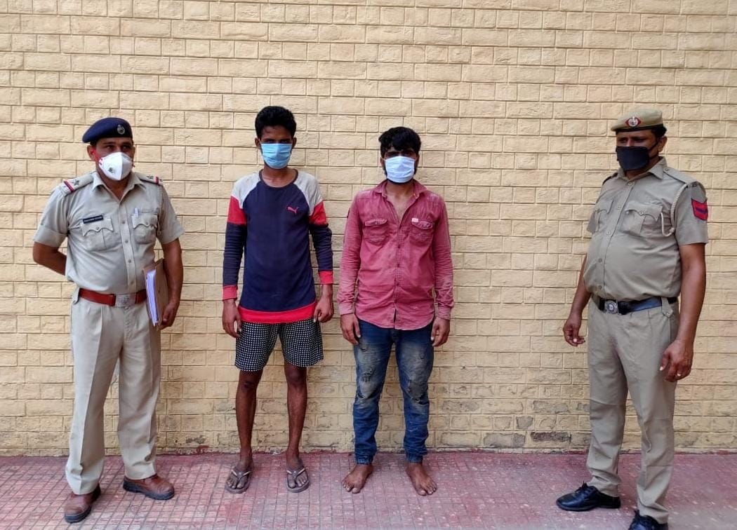 two accused arrested for looting shopkeeper arrested