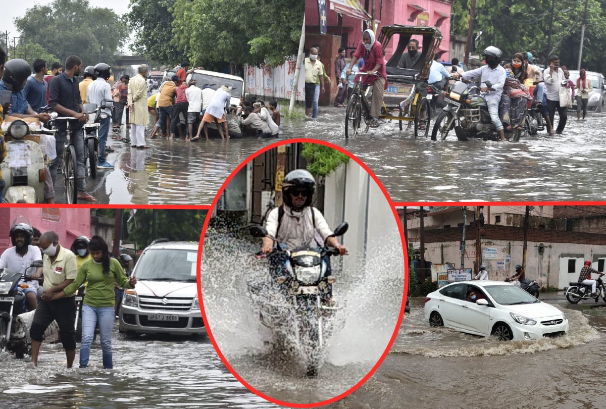 Water logging problem after heavy rain in Gorakhpur city