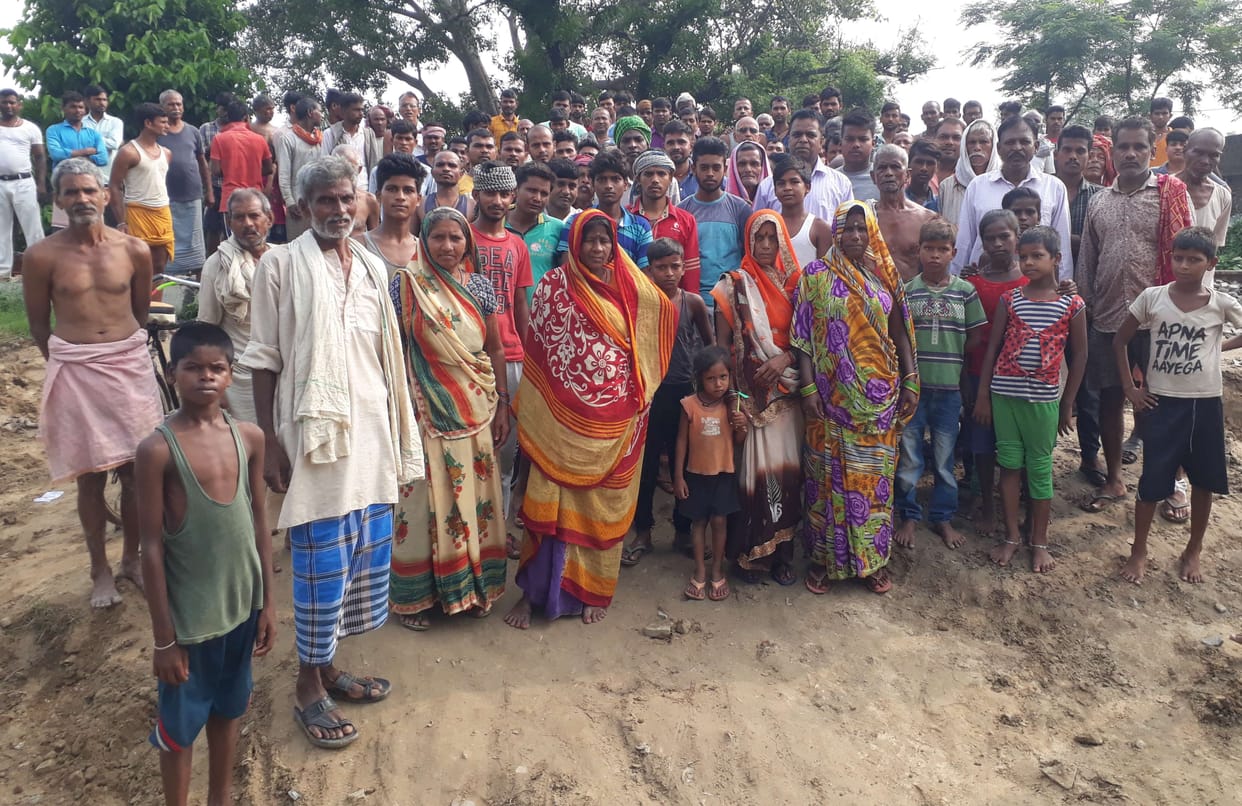 Railway was closing the Suremanpur-Karamanpur road as illegal, villagers chased railway workers