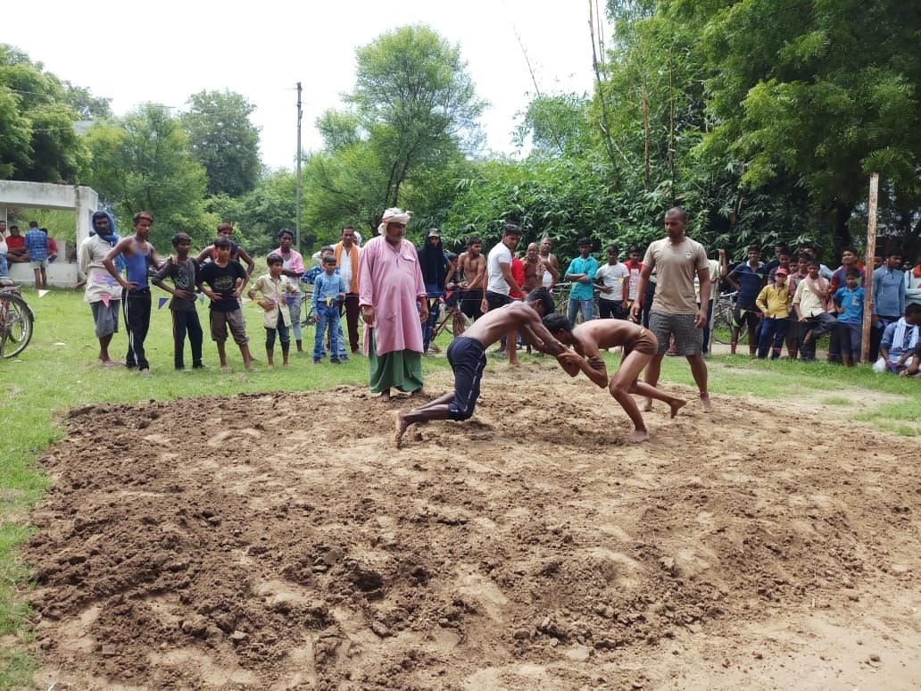 Wrestlers showed contention