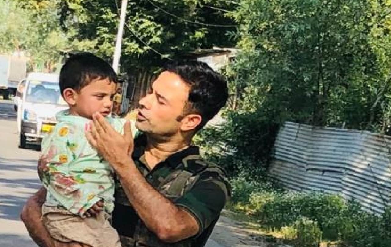 sopore terror attack, jawan saved three years old child life, story of jawan when he saved life