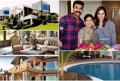 38 करोड़ के आलीशान घर में परिवार संग रहता है साउथ का ये सुपरस्टार, देखें  लग्जरी बंगले की Unseen तस्वीरें - Megastar Chiranjeevi Son Ram Charan  Luxury House Inside Pics ...