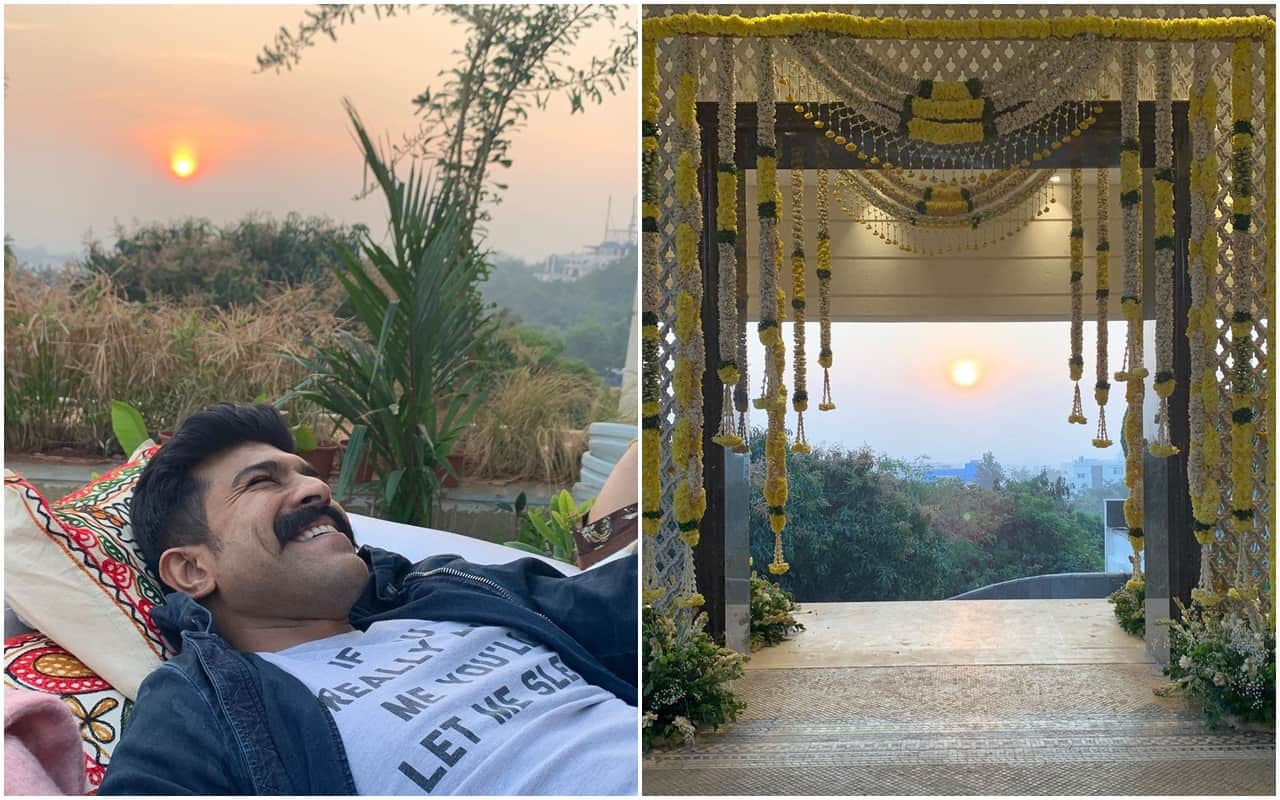 Megastar Chiranjeevi Son Ram Charan luxury house inside Pics