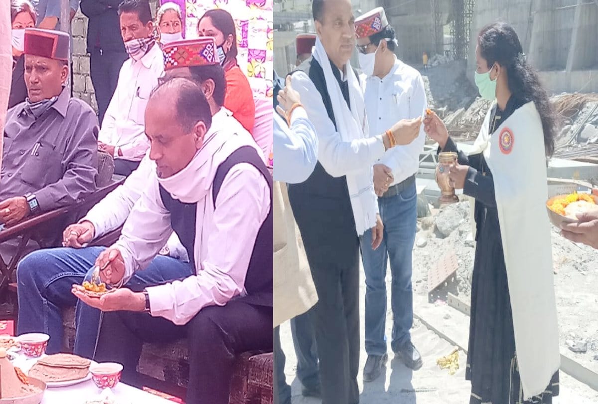 CM Chief Minister tasted Childa when he reached sissu of Lahoul-Spiti