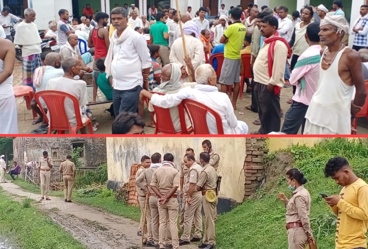 Family stopped former head dead body on the door in deoria