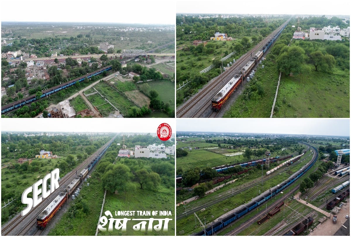 after Super Anaconda freight train Railways run 2.8 km Sheshnag freight train