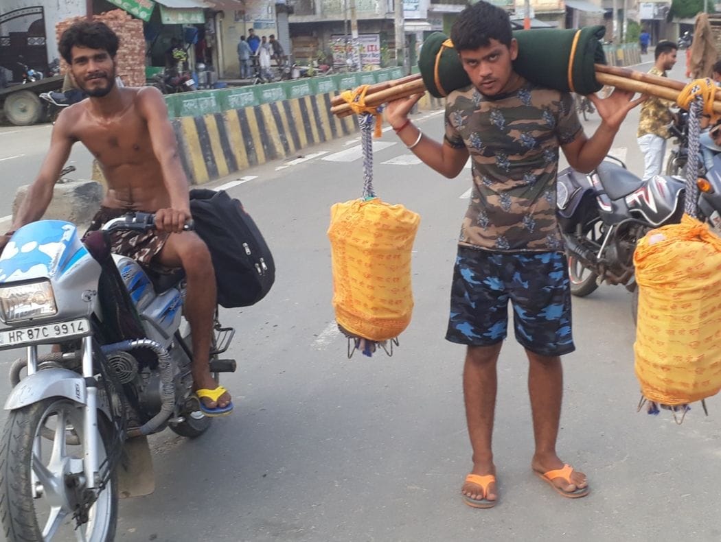Shiva devotees returned with Kandar