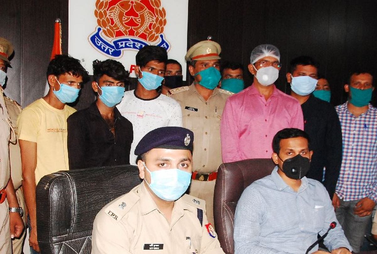 Today Agra News: Agra Police Arrests Mewat Gang In Atm Loot Of ObC Crime news