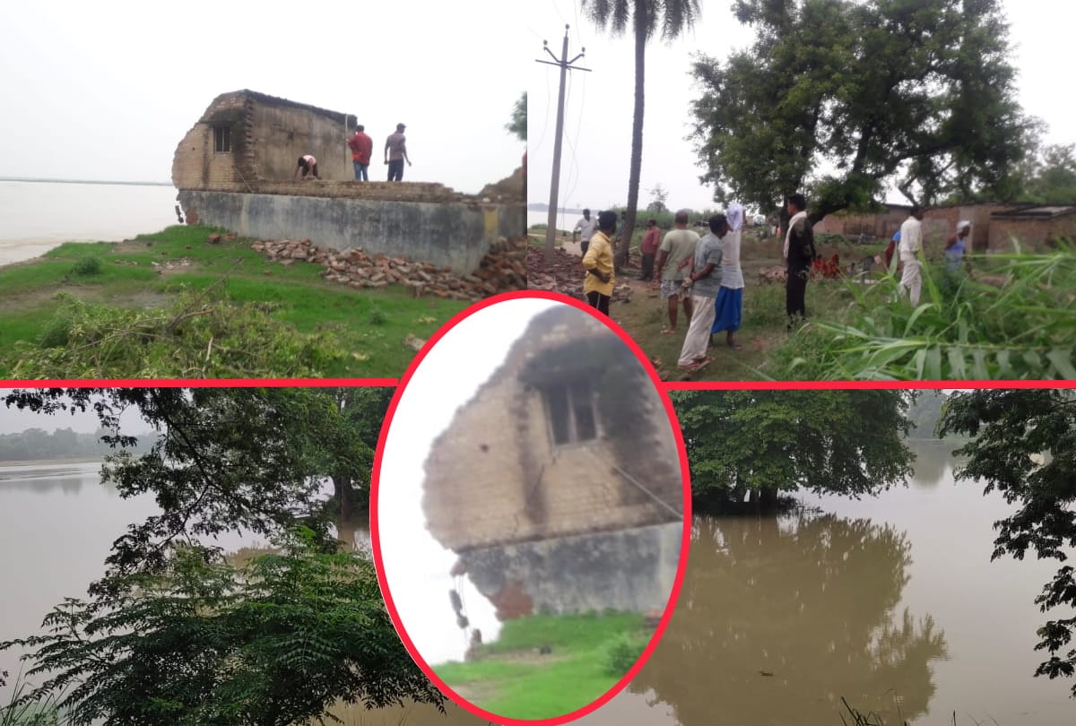 Gorakhpur Monsoon Weather: Home drown in rapti river after increase in water level due to heavy rain