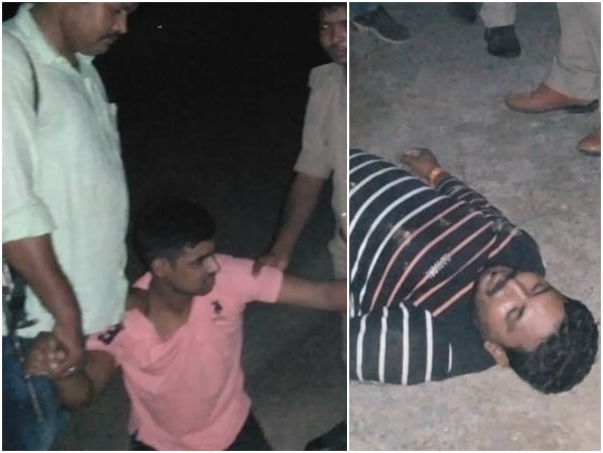 Two punk prize crooks arrested in encounter one policeman injured in jaunpur up